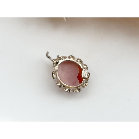 Genuine Cameo Shell Hand Carved Sterling Silver 925 Vintage Pendant | Charm - Picture 2 of 9